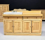 Dollhouse Miniature Oak Kitchen Counter Top Cabinet Furniture 1:12 Scale. Fixed Price $24.99.