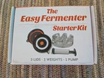 Easy Fermenter Wide Mouthed Fermentation Starter Kit - 3 Lids Weights 1 Pump. Fixed Price $19.99.