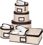 5-PIECE Set Storage Containers For Dinnerware, Glasses, Plates, Mugs, Saucers. Fixed Price $58.99.