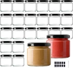 Bpfy 24PACK 5OZ Glass Jars With Lids 150ML Clear Mason Small Canning. Fixed Price $41.16.