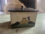 Crazy Mountain Warren Kimble Style Farmhouse American Folk Art Wooden Recipe Box. Fixed Price $9.99.
