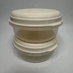 Lot 2 Rubbermaid Servin Saver #1 Round Container Almond Lid 14 Oz 0431. Fixed Price $24.99.