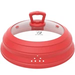 Microwave Splatter Cover Vented Glass Guard Lid With Collapsible Sil.... Fixed Price $51.76.