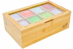 Kozy Kitchen Bamboo Tea Box Storage Organizer, 100% Natural Organic. Fixed Price $30.99.