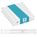 Pack Shallow Drawer Dividers, 2.36" High 12.5"-20.8" Adjustable Ex.... Fixed Price $32.01.