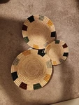 Kazi Decorative Bowls Baskets - Wall & Home Decor, Fruit Basket, Storage,set 3. Fixed Price $39.99.