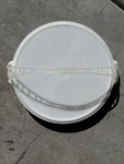 Vintage Tupperware 12" Round 405-1 Veggie Carrier Snack Keeper & 224-16 Lid. Fixed Price $12.00.