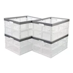 Buyitt 4-PACK 30 Plastic Collapsible Crates Stackable Storage Bins. Fixed Price $70.65.