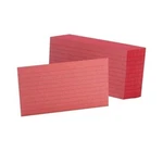 Oxford 7321 Index Card 3"X5" Ruled Cherry Red 100/PK School Office Home Usa Made. Fixed Price $6.95.