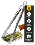 17-INCH Grill Tongs, Heavy Duty 304 Stainless Steel Bbq Extra-long Loc.... Fixed Price $55.71.