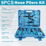 Pro 9PC Hose Clamp Clip Plier Set Swivel Jaw Flat Angled Band Automotive Tools. Fixed Price $33.24.