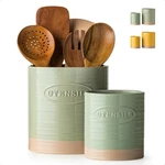 Yhosseun Utensil Holder, 6.7"+5.1" Ceramic For Kitchen.... Fixed Price $43.64.