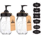 Jarmazing Products Black Mason Soap Dispenser - 2 Pack Rust Proof .... Fixed Price $30.41.