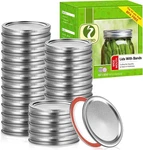 100PCS/50 Sets Canning Rings Wide Mouth, 50LIDS+50BANDS, Silver. Fixed Price $27.46.