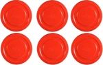 Mian Red Plastic Lids Fits Luminarc Working Glass 6 Pack. Fixed Price $13.14.
