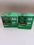 3 Rolls Scotch Magic Tape 1" X 2592" Matte-finish Invisible Lot Of Two (2). Fixed Price $19.98.