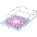 Pcs 10" X Acrylic Scalloped Tray Large Clear With Drawer F.... Fixed Price $45.60.