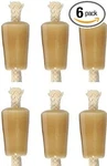 6-SET Ceramic Wine Bottle Candle (tan) With Cotton Wick (bestseller). Fixed Price $39.99.