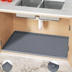 Under Sink Mat, 34"X22" Mats For Kitchen, Silicone 22W 34L, Gray. Fixed Price $28.88.