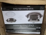 Imperial Home Stainless Steel Oval Roasting Tray Set W/lid & Rack, 3-PC. Fixed Price $29.95.
