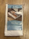 Whitmor Underbed Boot Bag, 4 Section, 23 X 37 6. Fixed Price $75.00.