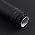 15.7" X 118" Peel And Stick Wallpaper Matte Black Contact For New Envir.... Fixed Price $11.77.