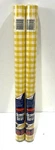 Rubbermaid Smooth' Easy Shelf Liner New Vintage 1988 Yellow Gingham Lot 2 Roll. Fixed Price $17.58.