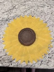 Charles Viancin 11" Silicone Yellow Sunflower Lid. Fixed Price $9.50.
