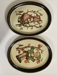 1982 Hummel Goebel Apple Tree Girl And Boy Serving Tin Trays Metal Ars Edition. Fixed Price $20.00.
