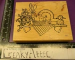 Shelf Duck Plant Ivy Apple Bowl Plate Rubber Arizona Stamps Tool Co Creaky. Fixed Price $14.75.