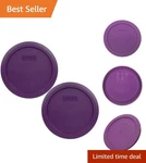Microwave & Dishwasher Safe 7201-PC Purple Storage Lids For Glass Bowls, Count. Fixed Price $17.99.