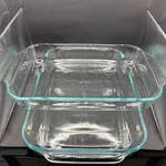 Vintage Pyrex Basics Baking Dish Set - 3QT 233 & 4.8QT 234 (as Read) Clear. Fixed Price $29.99.
