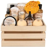 Luxury Spa Gift Basket (aqua Elegante) - Bath Set With Honey & Almond. Fixed Price $41.95.