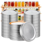 Skerybd 100-COUNT Canning Lids, Wide Mouth (100 Lids), Silver. Fixed Price $24.64.