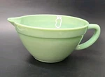 Jadeite Tablecraft Glass Collection 1.25 Quart Mixing Bowl W/ Handle Nwt. Fixed Price $57.95.