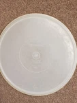 Vintage Tupperware Seal 224-11, Lid Round Sheer Clear, 12.75" Across. Fixed Price $8.90.