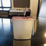 Vintage Tupperware Pink Cereal CANISTER-20 With Flip Top Lid #1588-7. Fixed Price $7.59.