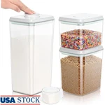 Airtight Kitchen Storage Containers Flour Rice Sugar Pasta Pet Food 6QT Set New. Fixed Price $48.56.