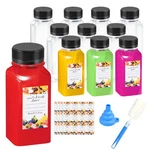 12PCS 8OZ Bottles With Caps, Empty Juice For Juicing, Reusable Contai.... Fixed Price $25.04.