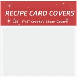 Vovoo 3X5 Card PROTECTORS,100 Count,recipe Inch, Clear. Fixed Price $14.69.