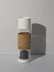 Full Circle Glass Travel Bottle White Portable Tea Fruit Infuser Bpa Free. Fixed Price $22.00.