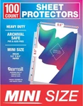Samsill Mini Sheet Protectors 100 Pack, 5.5 X 8.5 Inch Page Clear. Fixed Price $17.21.
