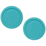 Pyrex 7201PC 4CUP Turquoise Food Storage Replacement Lid 2PACK Made In Usa. Fixed Price $17.09.