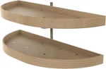 35" Dual Shelf Lazy Susan Organizer For Blind Corner Cabinets, Wood Turntable. Fixed Price $756.99.