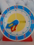 Melissa & Doug Turn Tell Wooden Clock - Educational Toy With 12+ Reversible. Fixed Price $7.00.
