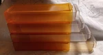 Tupperware Vintage Set Of 4 Stackable Storage Drawer Containers Orange Euc. Fixed Price $68.00.