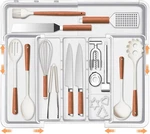 Large Utensil Drawer Organizer Expandable Silverware For Kitchen. Fixed Price $23.99.