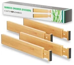 Bameos Drawer Dividers Kitchen Organization 2''H, 16.65''-22''L, Natural. Fixed Price $36.40.