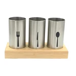 Wskc 4PC Flatware Caddy Holder Stainless Steel Small. Fixed Price $35.77.