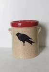Park Designs Black Crow Collection Pottery. Hand Painted Stoneware Crock. Fixed Price $20.00.